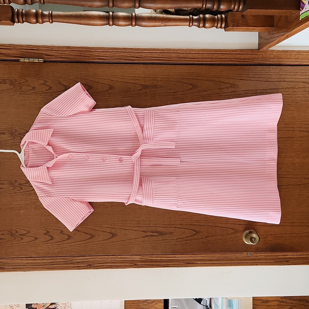 Misses vintage handmade seersucker dress; bust 36" appr Size 10/12 - Picture 2 of 6